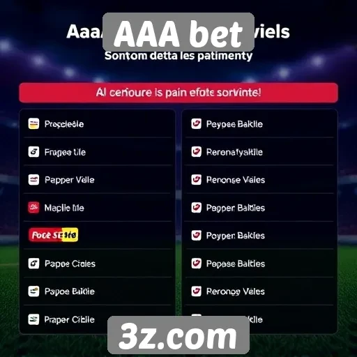 Conheça os métodos de pagamento disponíveis na AAA bet