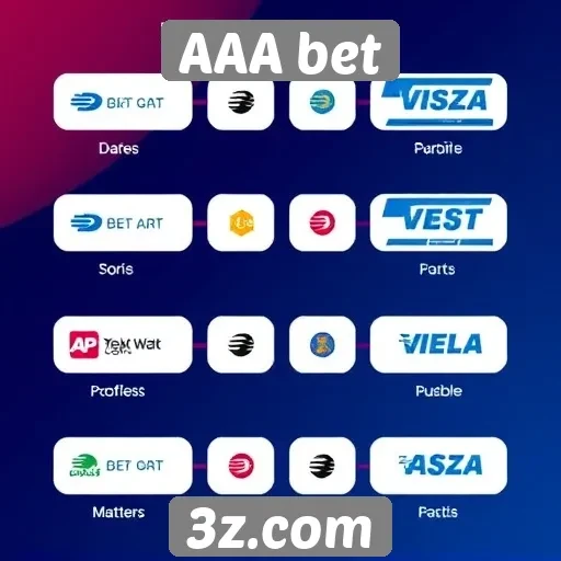 Métodos de pagamento disponíveis na AAA bet